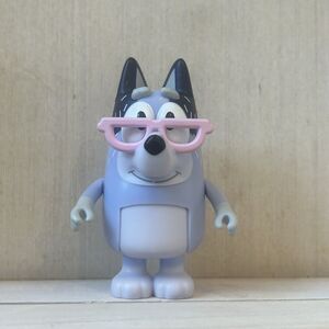 Bluey NANA Figure Grandma Chris Glasses Blue Extended Family Heeler